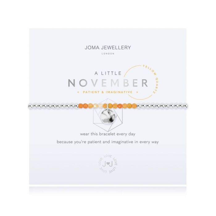 Joma Jewellery - A Little Birthstone November - Yellow Quartz